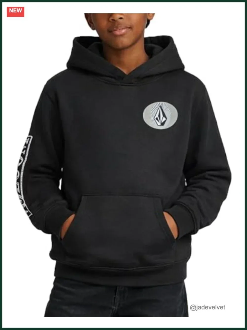 Kids Hoodie Long Sleeve Pullover Sweatshirt Cotton Polyester Blend